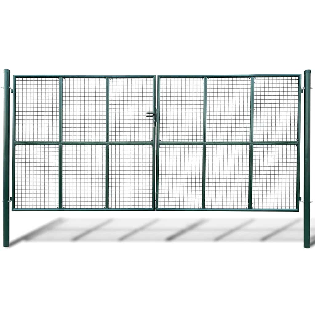 vidaXL Pletená záhradná brána 400x200 cm
