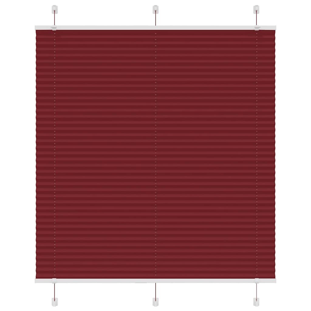 vidaXL plisovaná roleta Bordeaux červená 120x100 cm Šírka látky