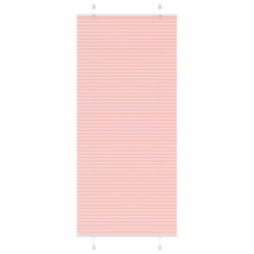 vidaXL Plisovaná roleta ružová 90x200 cm šírka látky 894 cm polyester