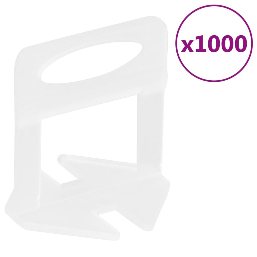 vidaXL Podložky na vyrovnávanie dlaždíc 1000 ks 2 mm