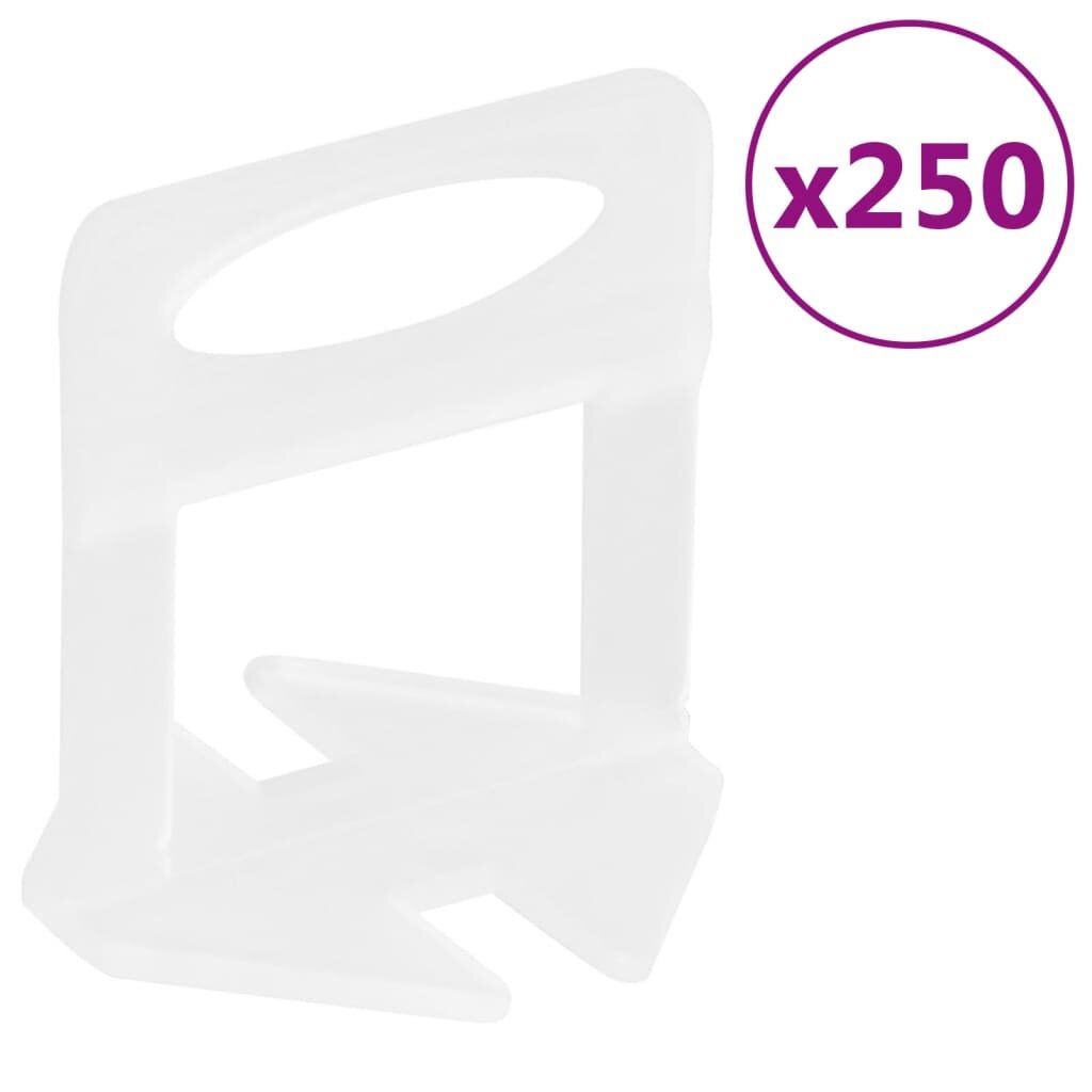 vidaXL Podložky na vyrovnávanie dlaždíc 250 ks 3 mm