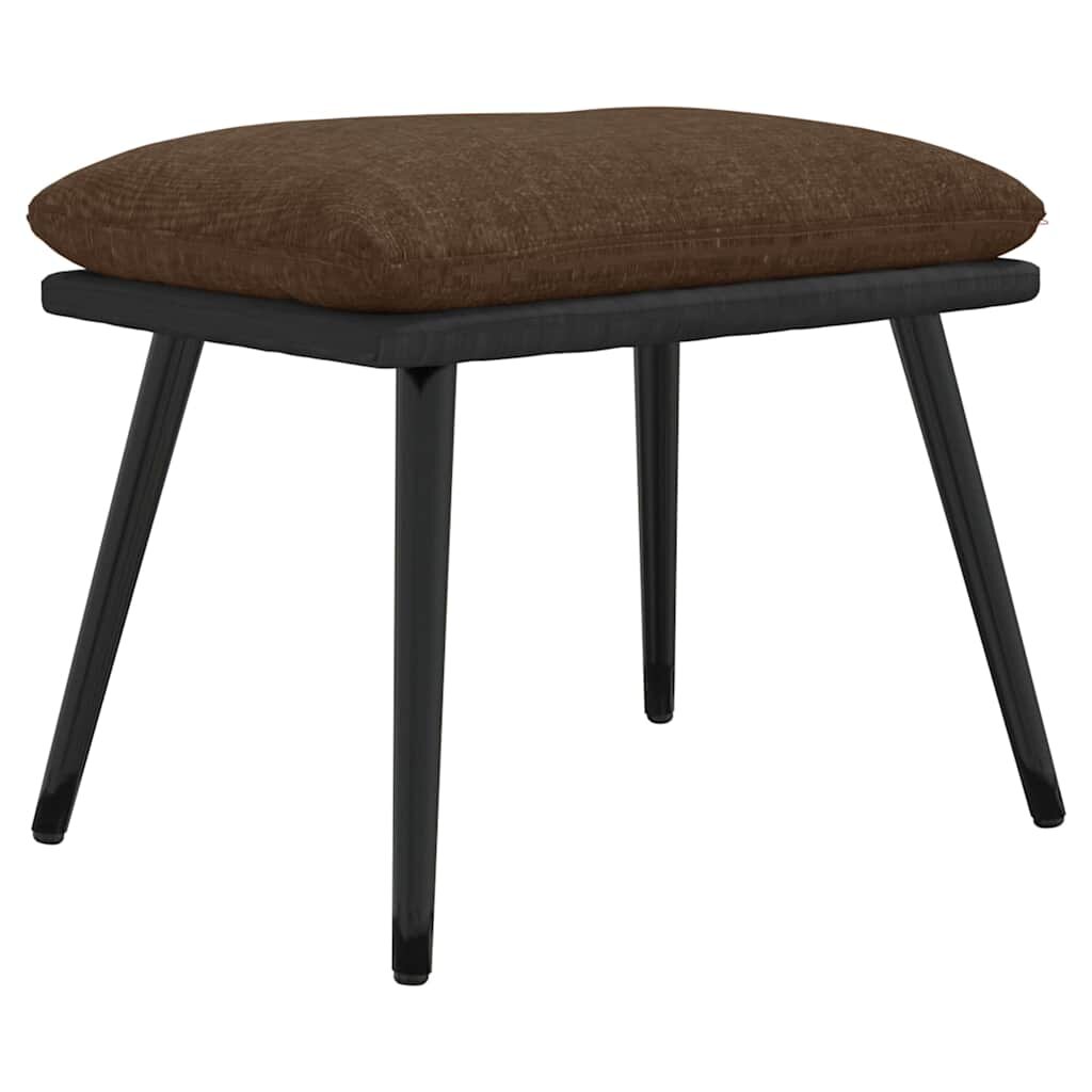 vidaXL Podnožka hnedá 45x295x35 cm látka a umelá koža