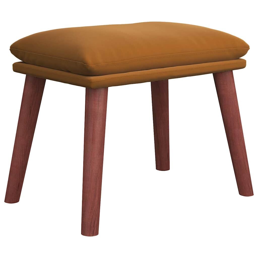 vidaXL Podnožka hnedá 45x295x35 cm zamatová