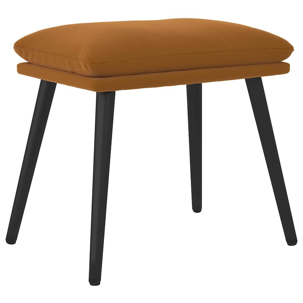 vidaXL Podnožka hnedá 45x295x35 cm zamatová