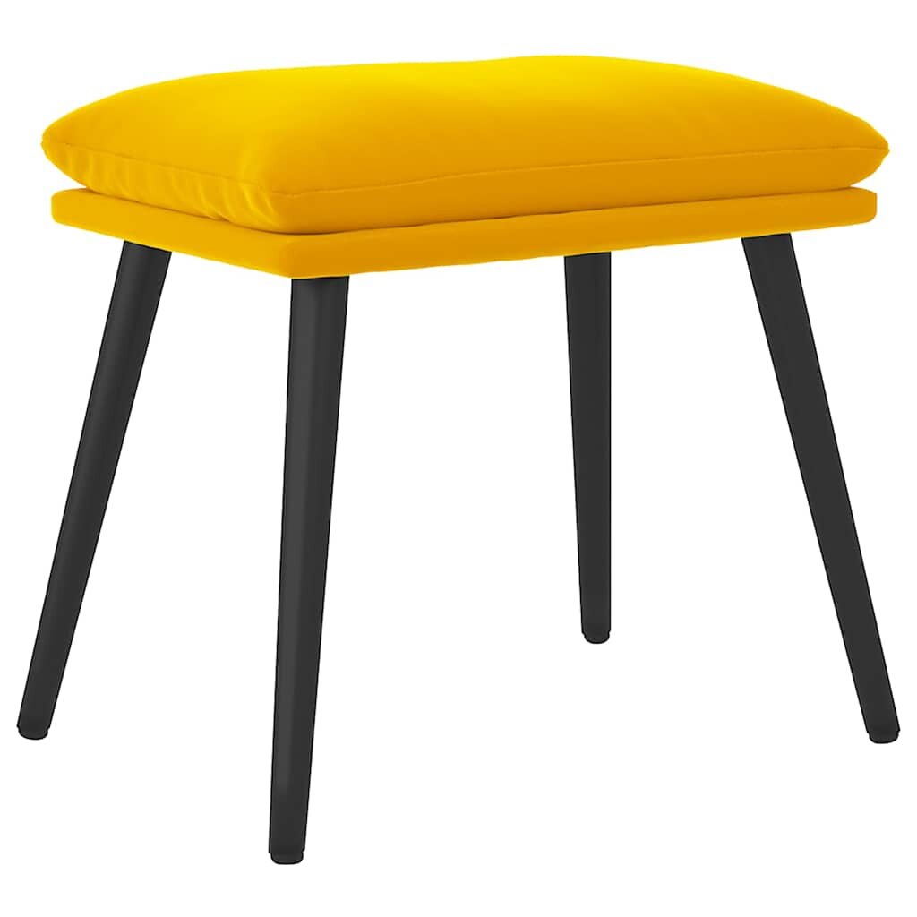 vidaXL Podnožka horčicovo žltá 45x295x35 cm zamatová