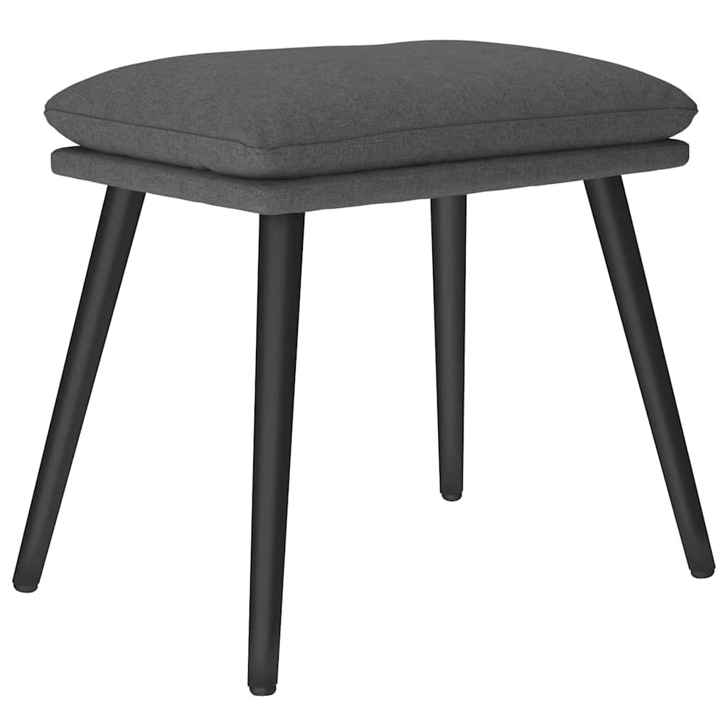 vidaXL Podnožka tmavosivá 45x295x35 cm látková