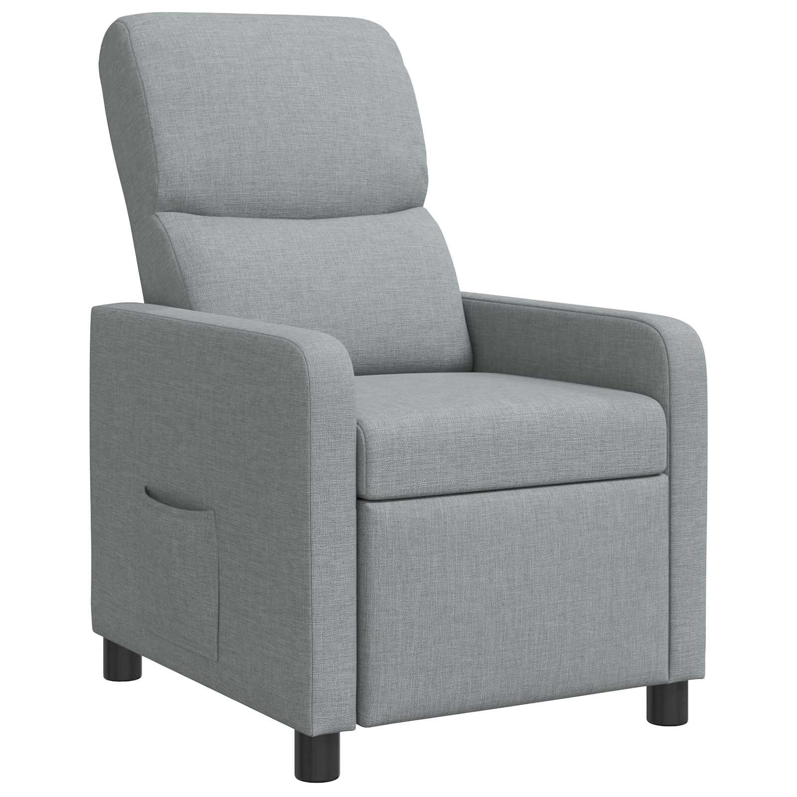 vidaXL Pohovka Svetlosivá Polyester