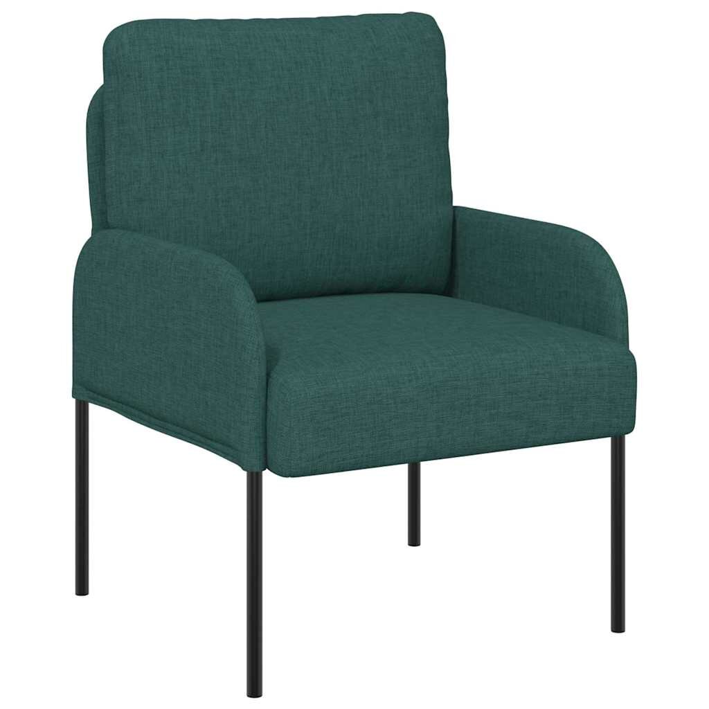 vidaXL Pohovky s vankúšom 55cm Tmavozelená Preglejka