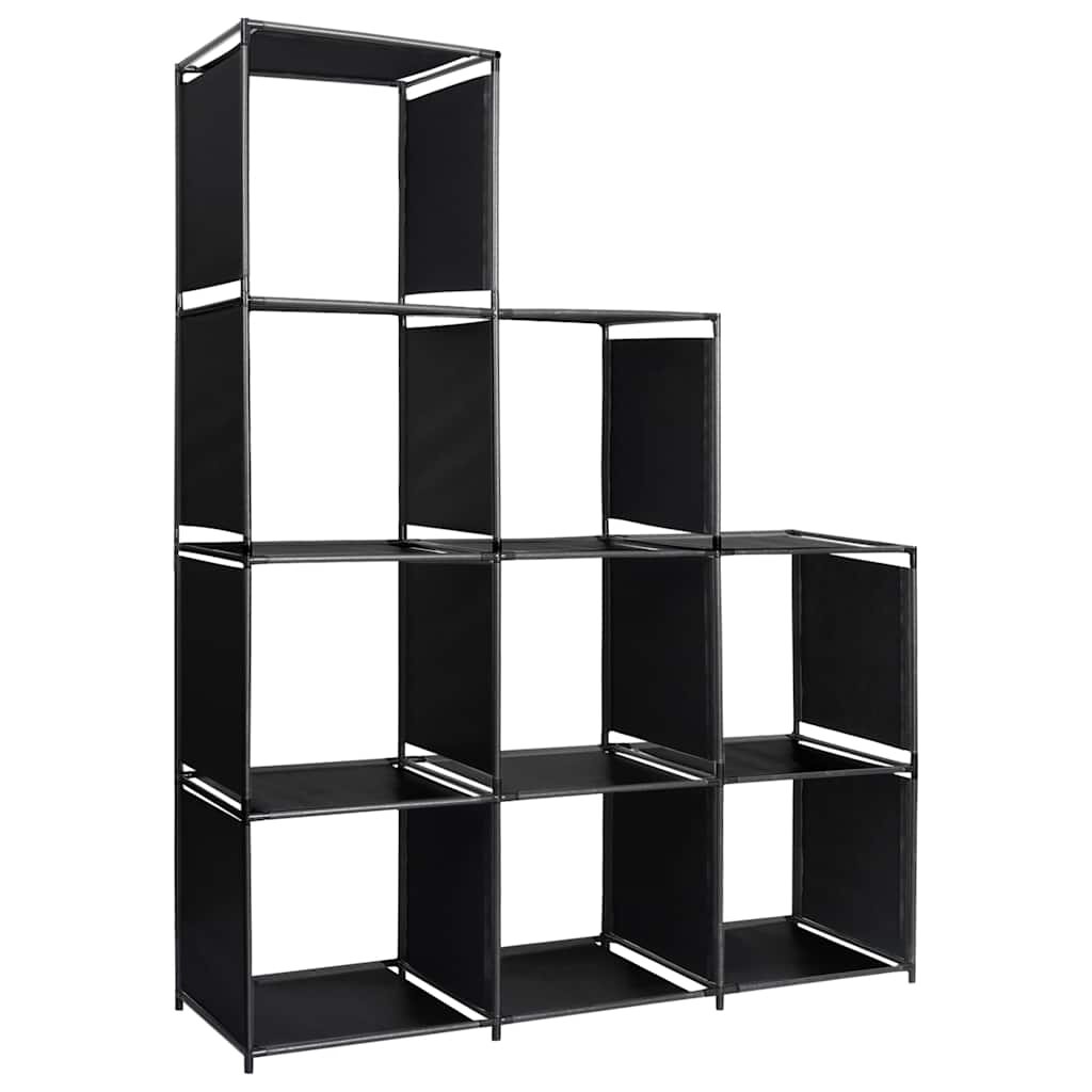 vidaXL Polica v tvare schodov 130x45x170 cm látka
