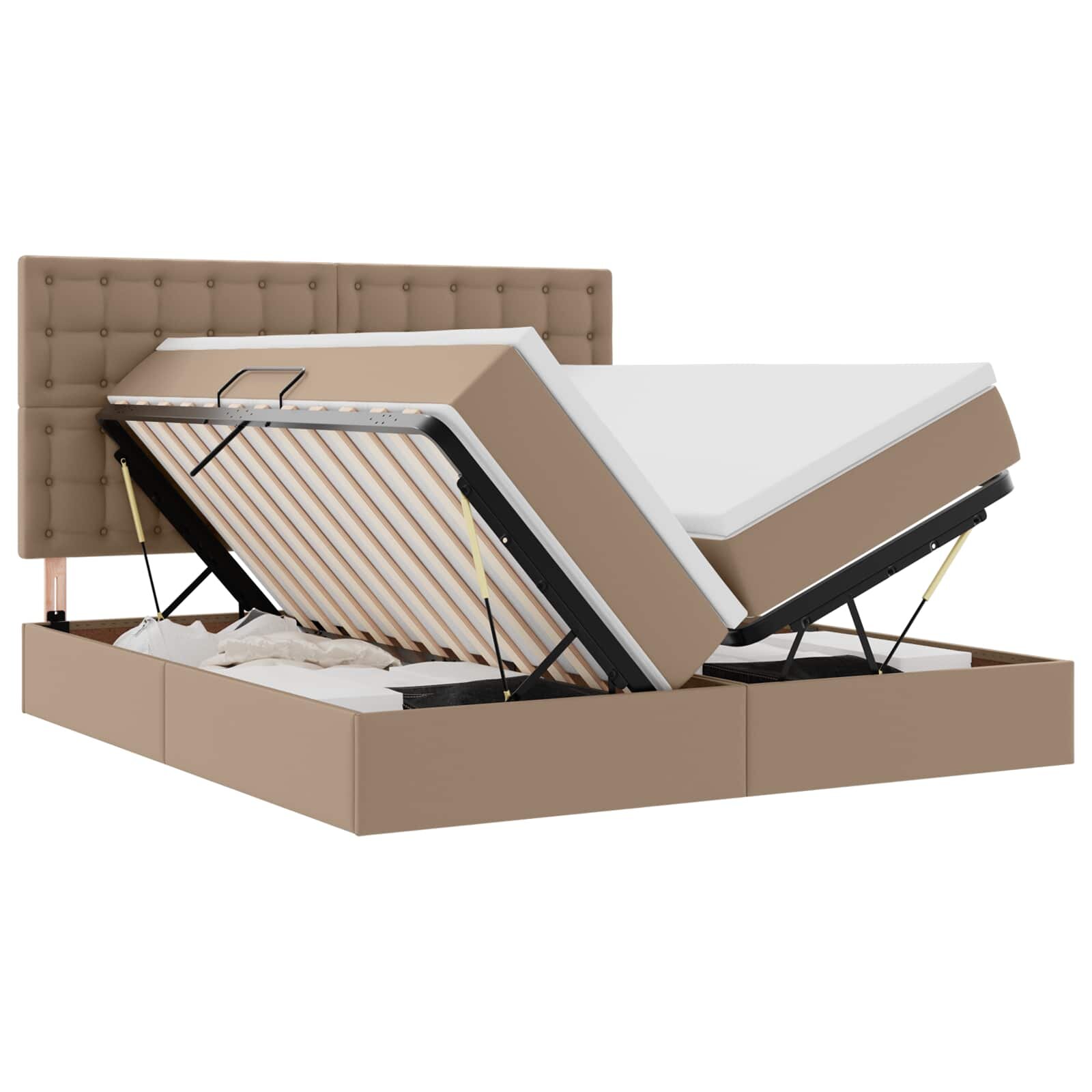 vidaXL Postel s úložným prostorem a matrací Kapsulín 200 x 200 cm