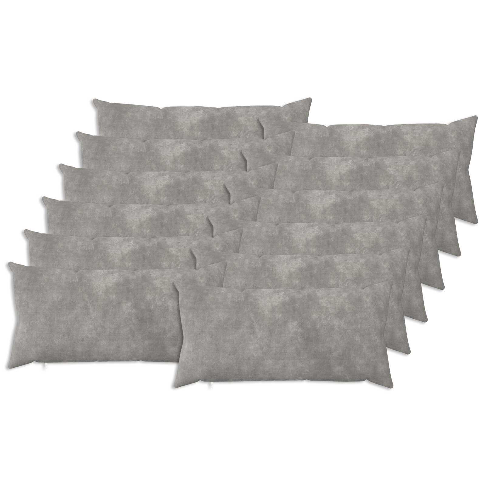vidaXL Poťah na podložku 12 pcs HEERLEN Svetlosivá 40 x 80 cm