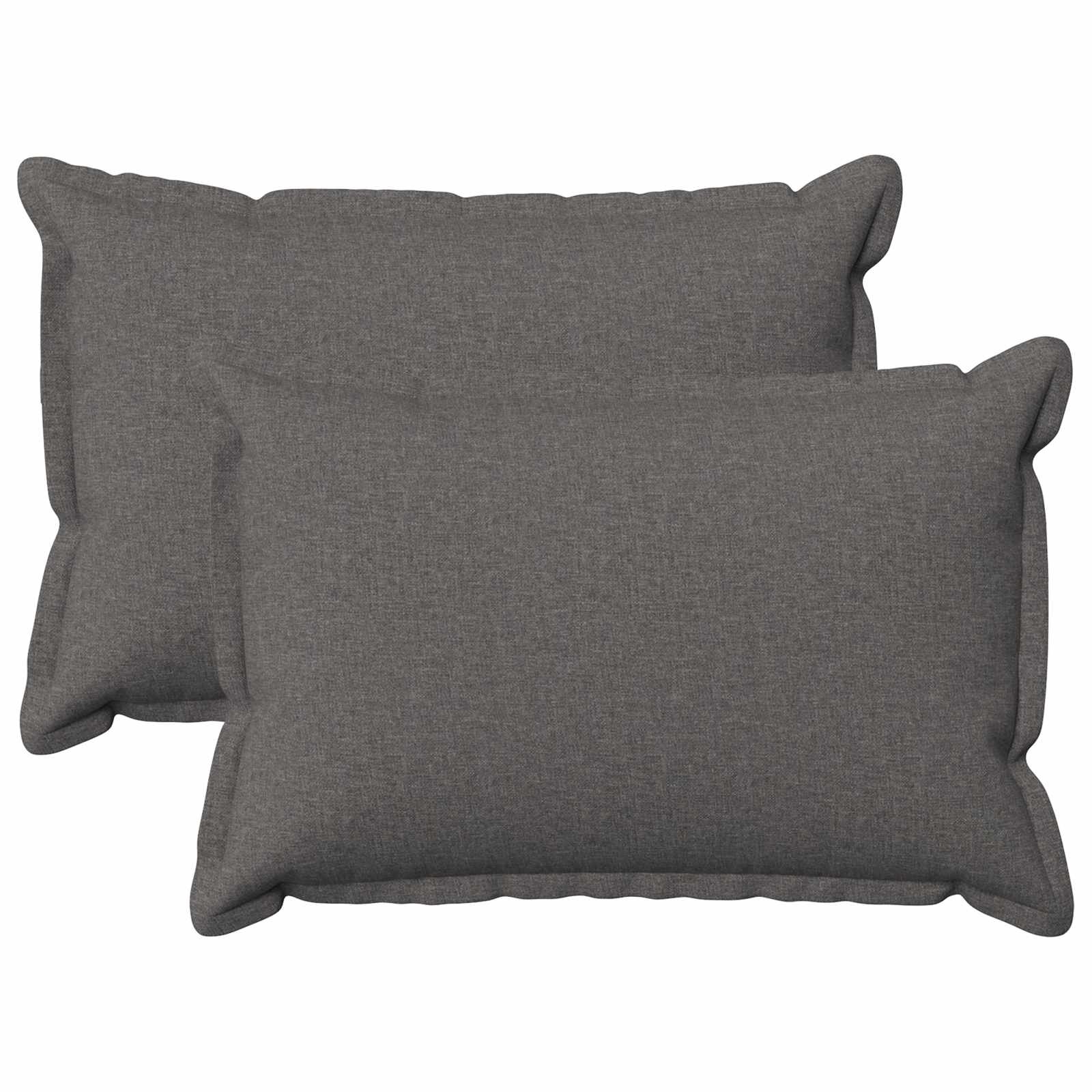 vidaXL Poťah na podložku 2 ks HOUTEN Svetlosivá 30 x 50 cm Falošný ľan