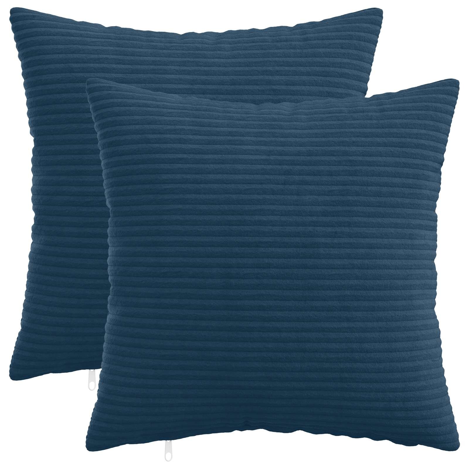 vidaXL Poťah na podložku 2 pcs HEERLEN Námornícka modrá 45 x 45 cm