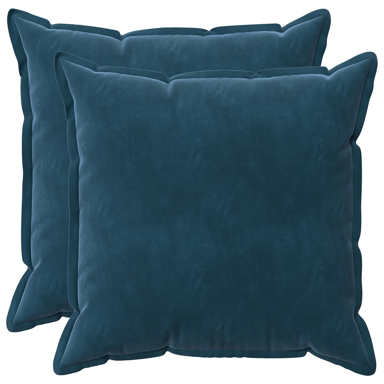 vidaXL Poťah na podložku 2 pcs HOUTEN Modrá 55 x 55 cm Zamat