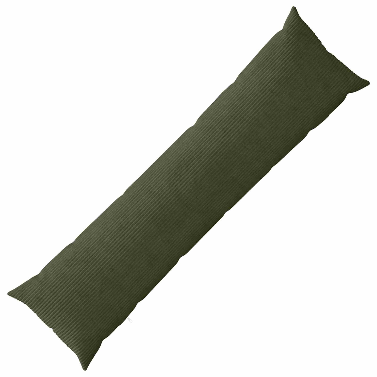 vidaXL Poťah na podložku HEERLEN Zelená 40 x 145 cm manšestr