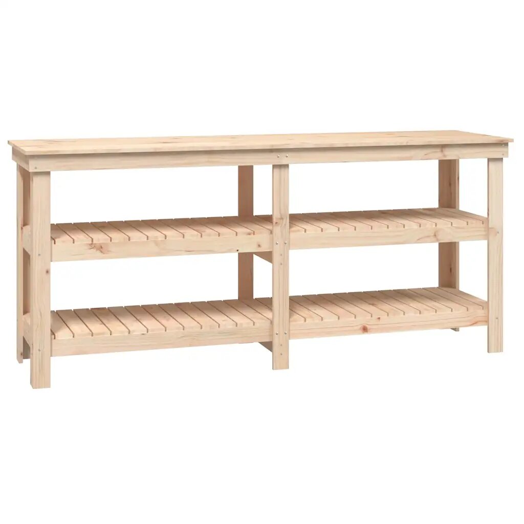 vidaXL Pracovná lavica 181x50x80 cm masívna borovica