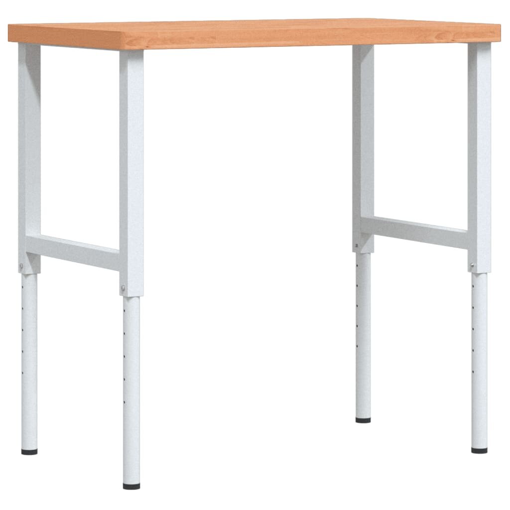 vidaXL Pracovný stôl 100x60x(73-995) cm bukový masív obdĺžnikový