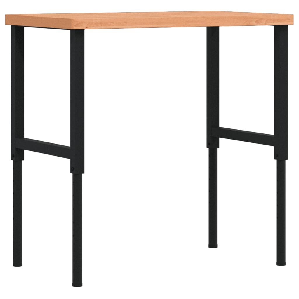 vidaXL Pracovný stôl 100x60x(73-995) cm bukový masív obdĺžnikový