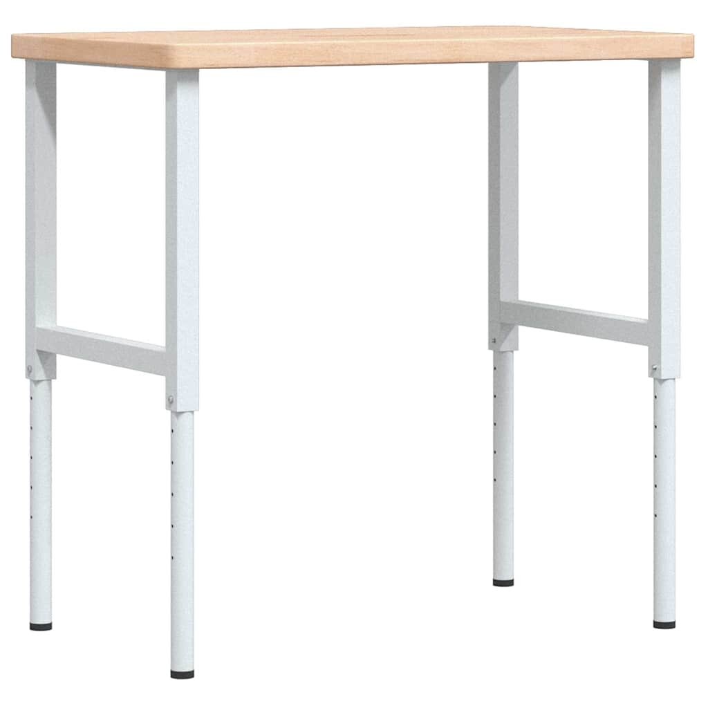 vidaXL Pracovný stôl 100x60x(73-995) cm dubový masív obdĺžnikový