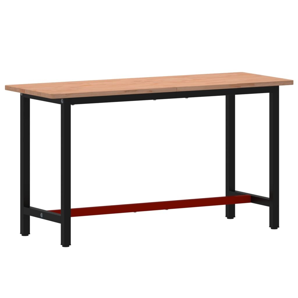 vidaXL Pracovný stôl 150x55x815 cm masívny buk a kov