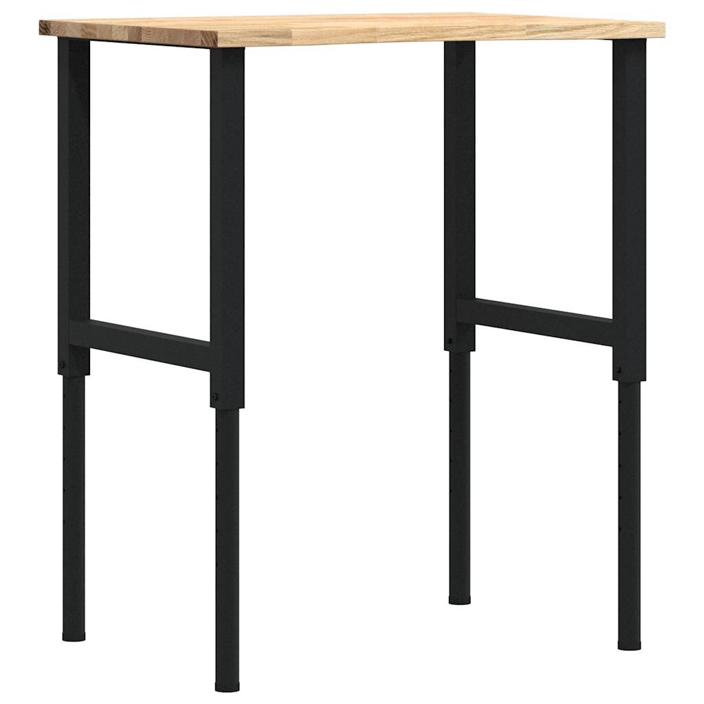 vidaXL pracovný stôl 80x60x(715-98) cm masívny dub