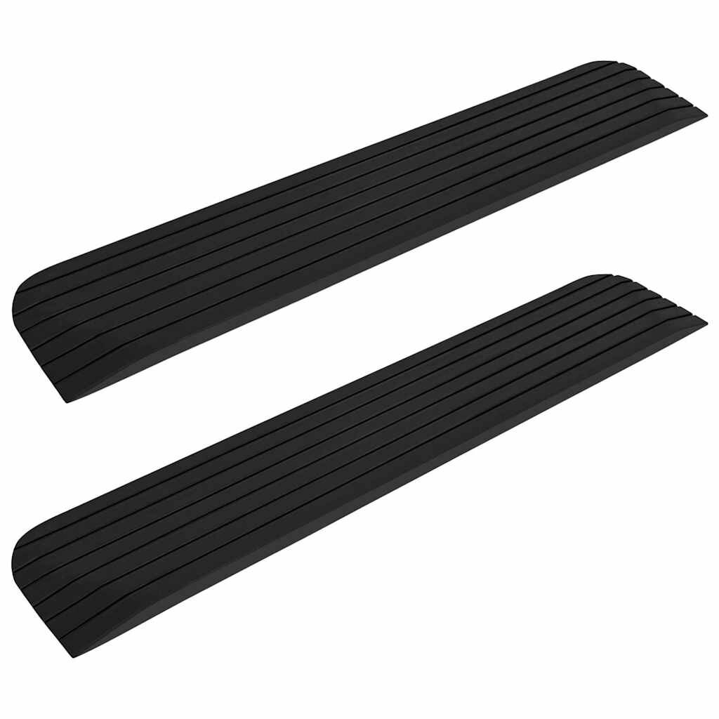 vidaXL Prahové rampy 2 ks 110x21x25 cm guma