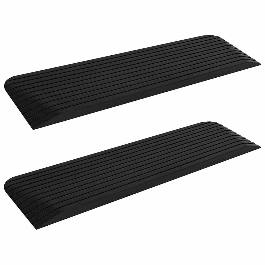 vidaXL Prahové rampy 2 ks 110x32x38 cm guma
