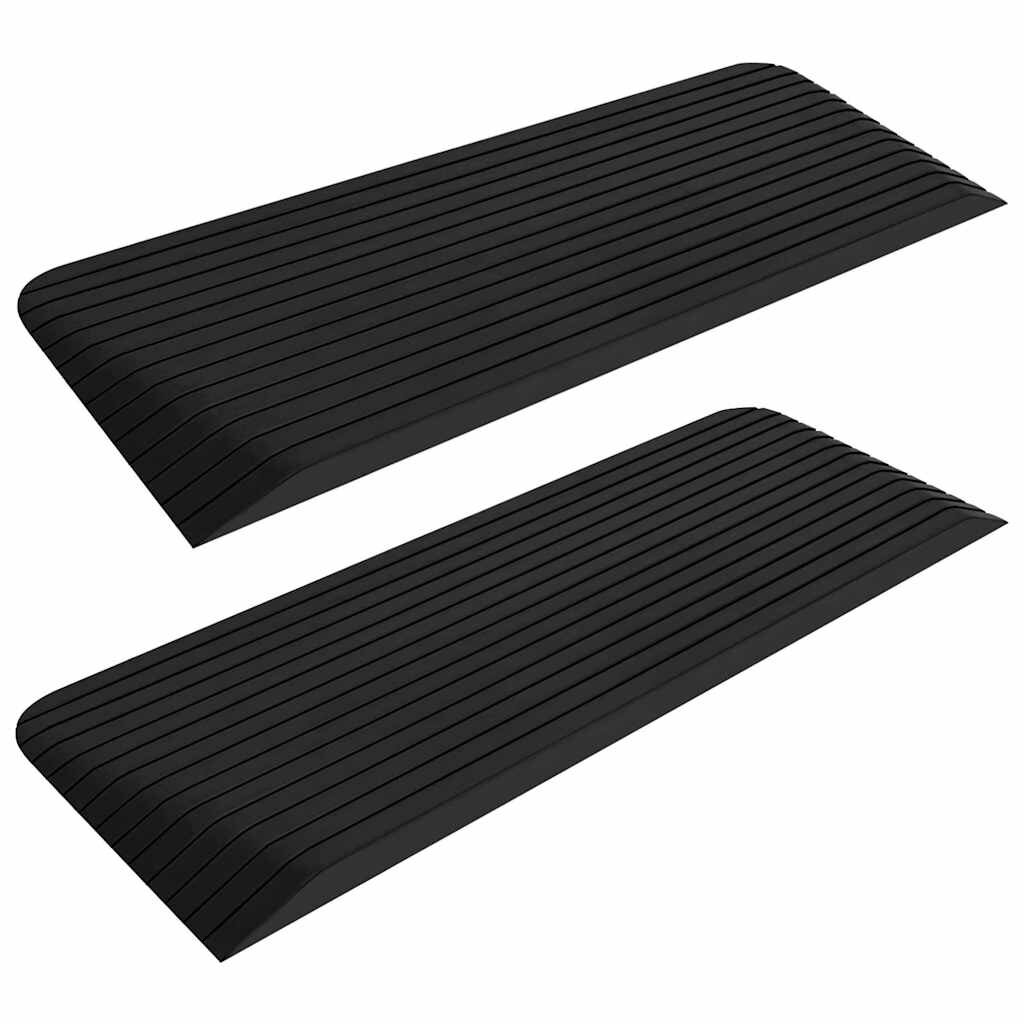 vidaXL Prahové rampy 2 ks 110x41x5 cm guma