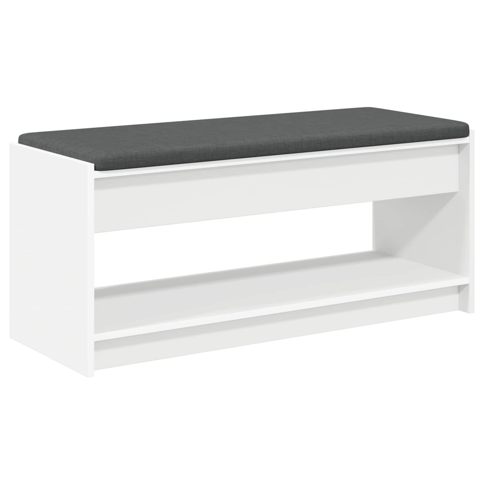 vidaXL Predsieňová lavica Biely 103 x 38 x 45 cm