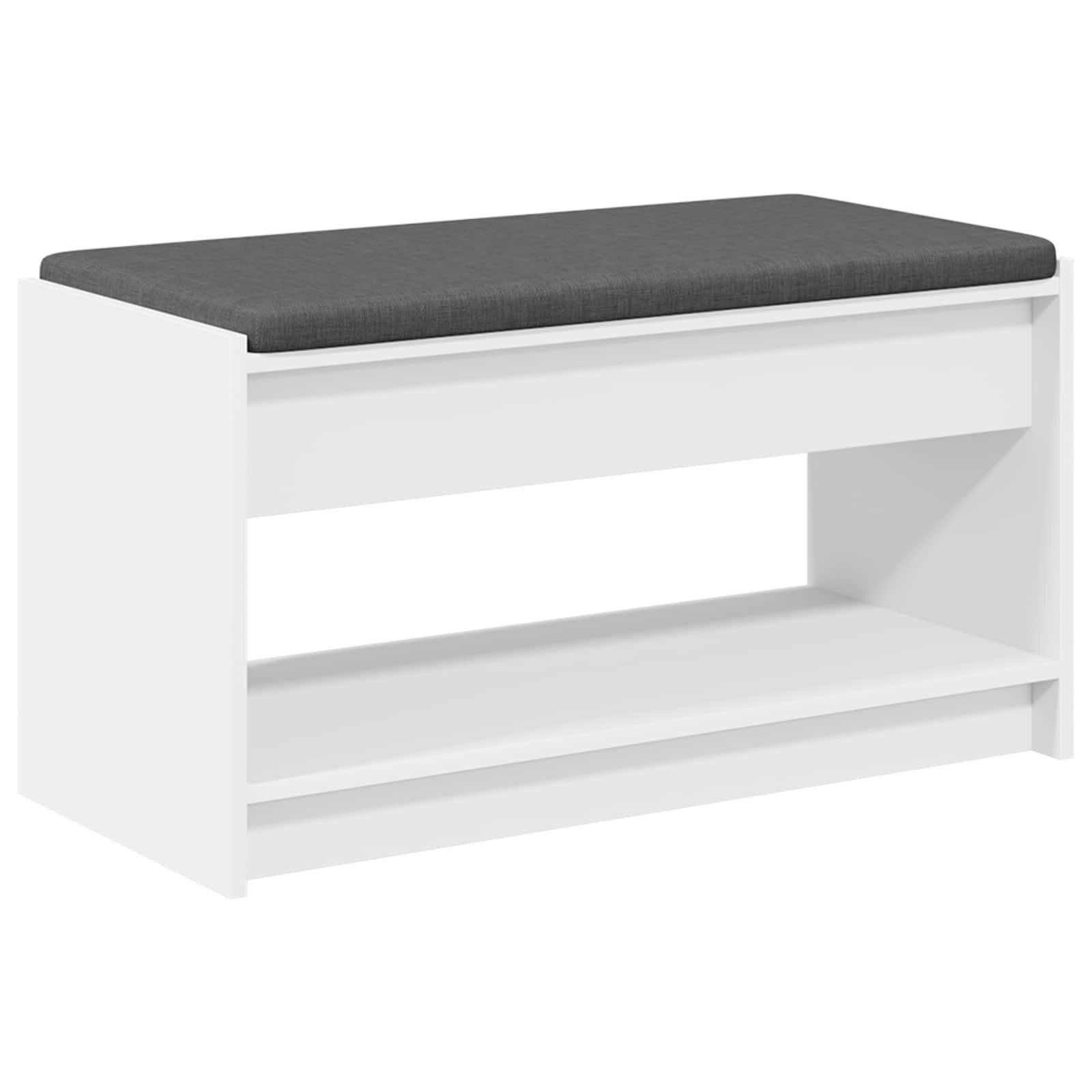 vidaXL Predsieňová lavica Biely 83 x 38 x 45 cm