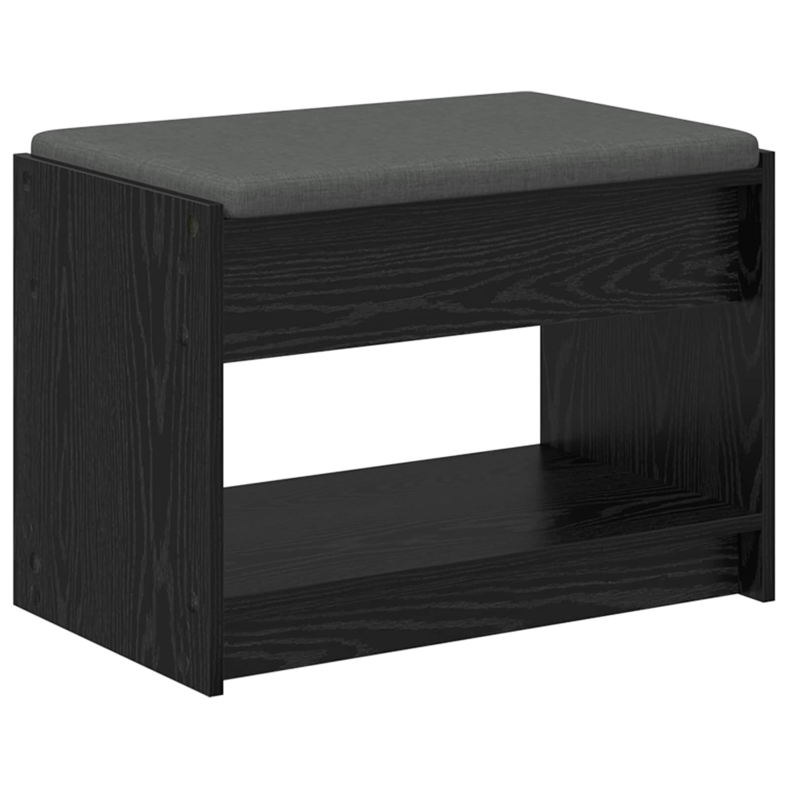 vidaXL Predsieňová lavica Čierny Dub 63 x 38 x 45 cm
