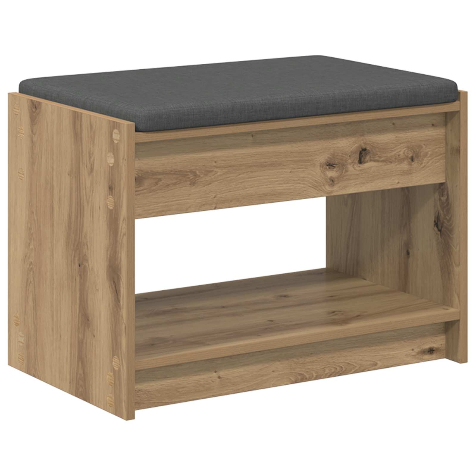vidaXL Predsieňová lavica Remeselný Dub 63 x 38 x 45 cm
