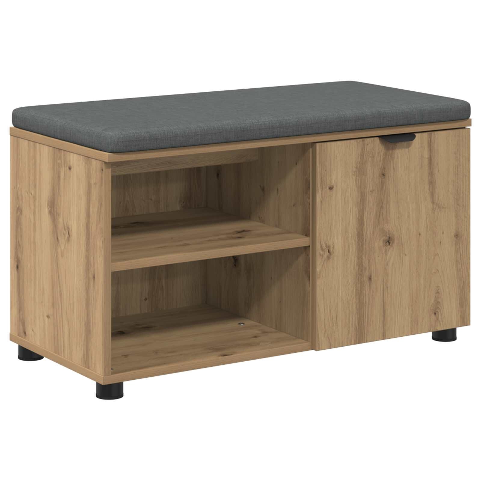 vidaXL Predsieňová lavica Remeselný Dub 80 x 38 x 46 cm