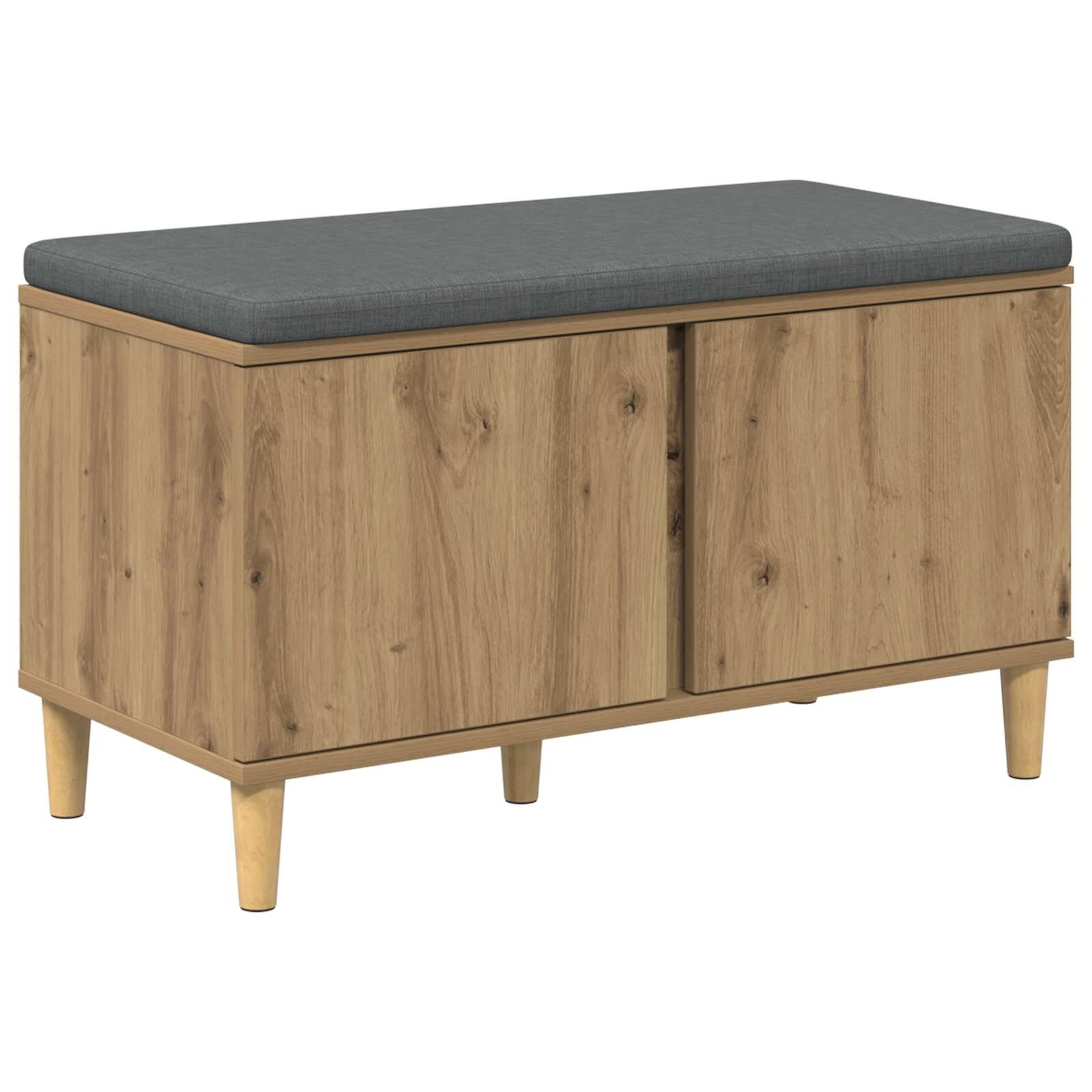 vidaXL Predsieňová lavica Remeselný Dub 80 x 38 x 46 cm