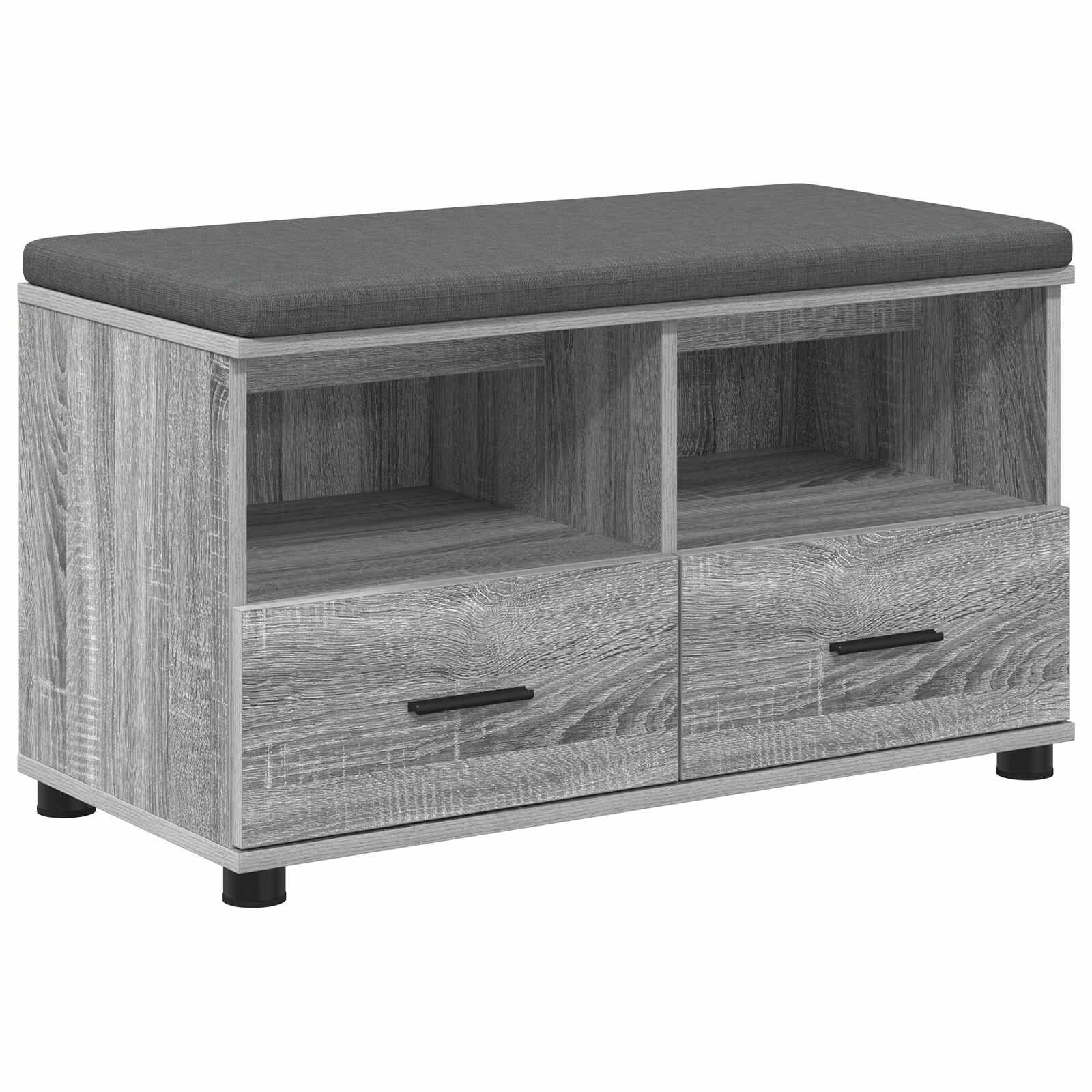 vidaXL Predsieňová lavica Sivá Sonoma 80 x 38 x 46 cm