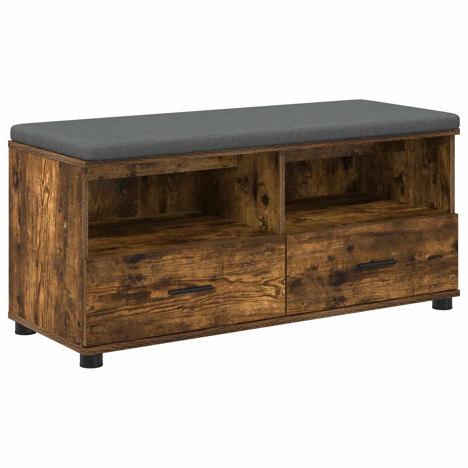 vidaXL Predsieňová lavica Údený Dub 100 x 38 x 46 cm