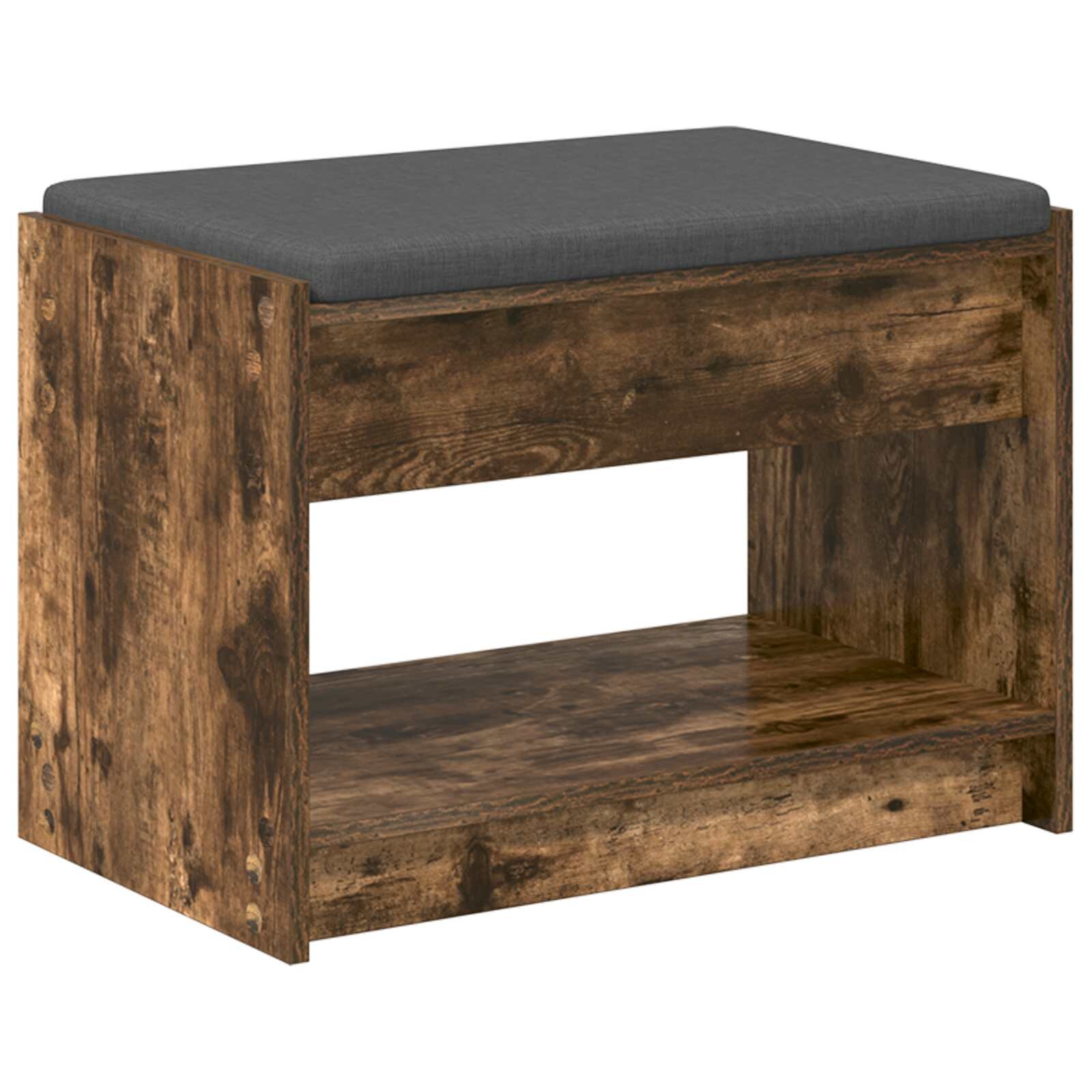 vidaXL Predsieňová lavica Údený Dub 63 x 38 x 45 cm