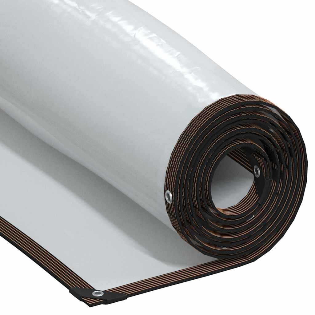 vidaXL Priehľadná plachta s očkami 3x3 m polyetylénová