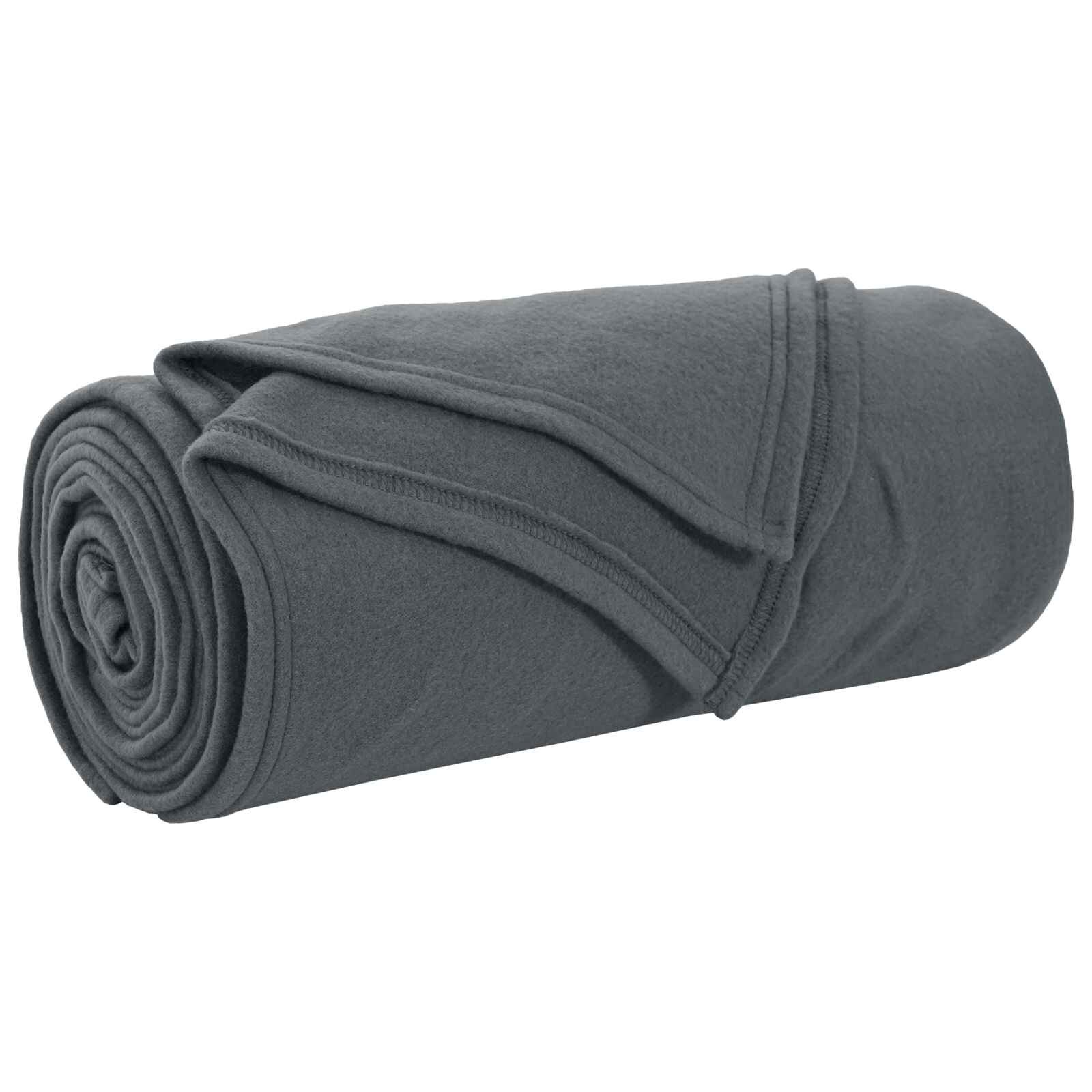 vidaXL Prikrývky na hodenie 24 ks Tmavosivá 270 x 240 cm 21.77 kg Flís