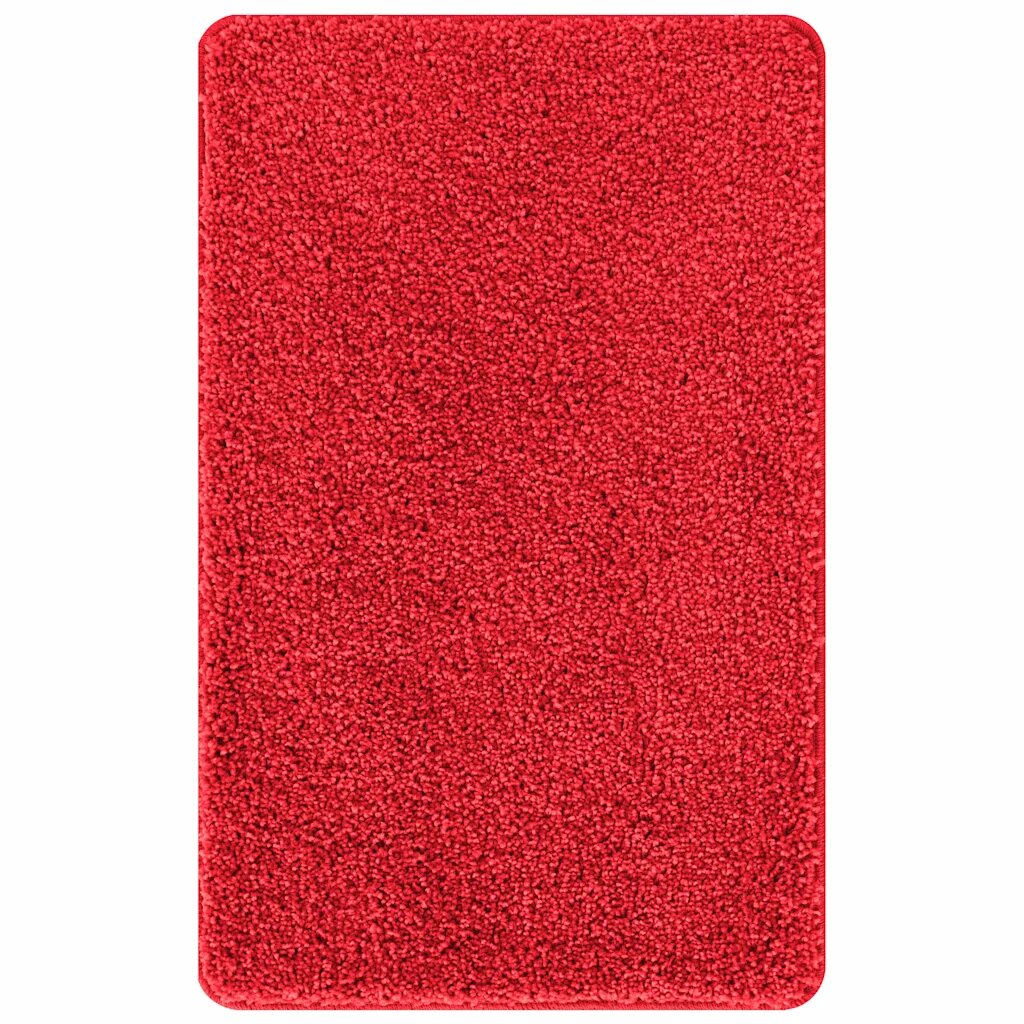 vidaXL Protišmyková kúpeľňová podložka Červená 50 x 80 cm PP