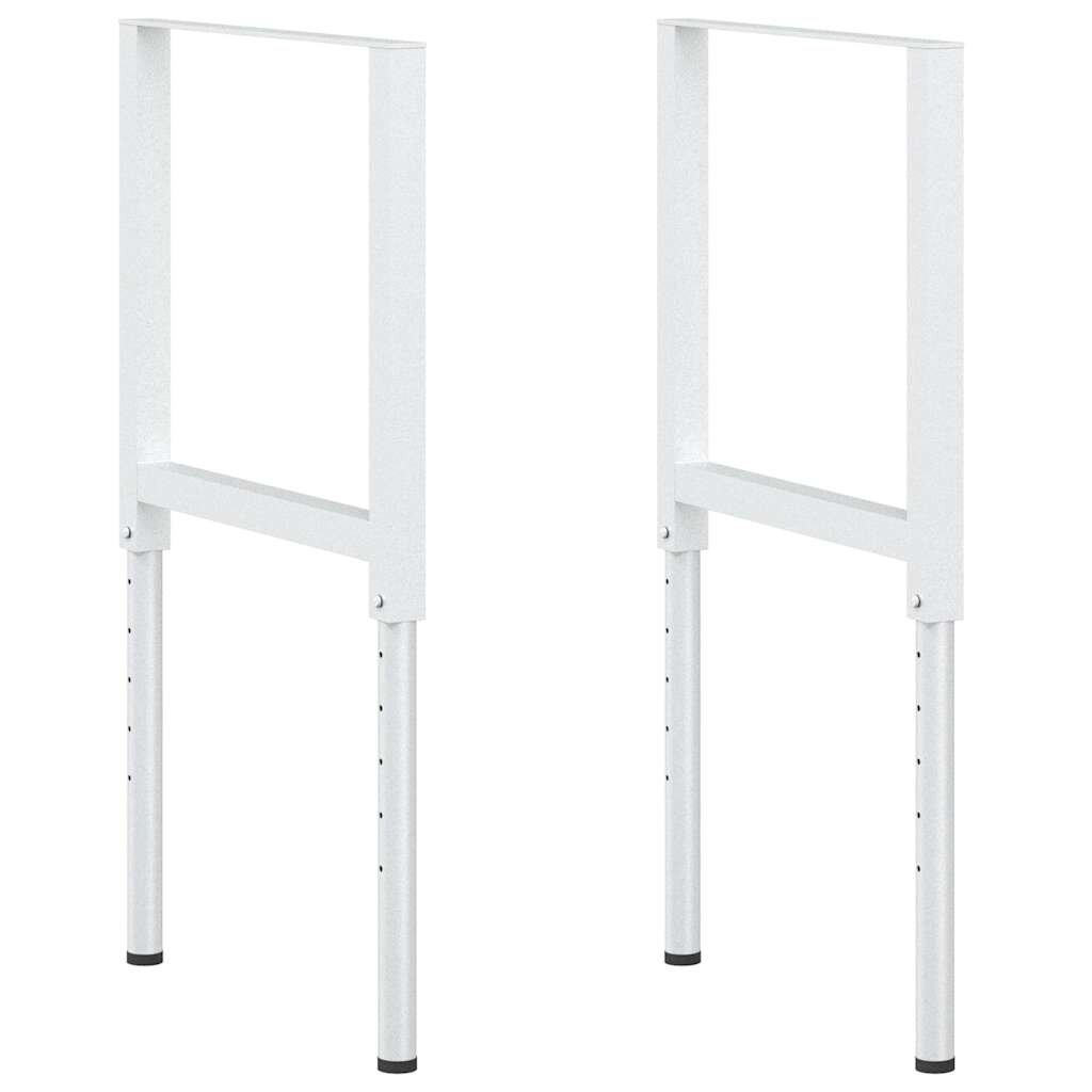 vidaXL Rámy na pracovné stoly 2 ks kovové 55x(69x955) cm sivé
