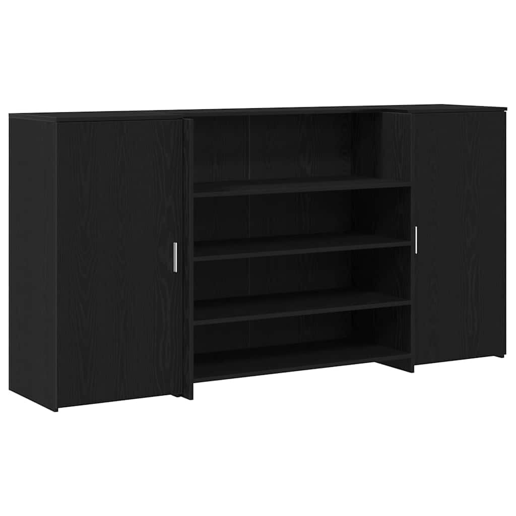 vidaXL Recepčný pult čierny dub 200x50x1035 cm imitácia dreva