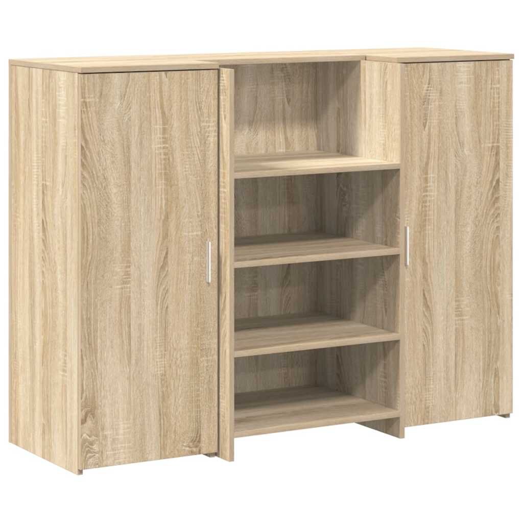 vidaXL Recepčný stôl dub sonoma 135x50x1035 cm kompozitné drevo