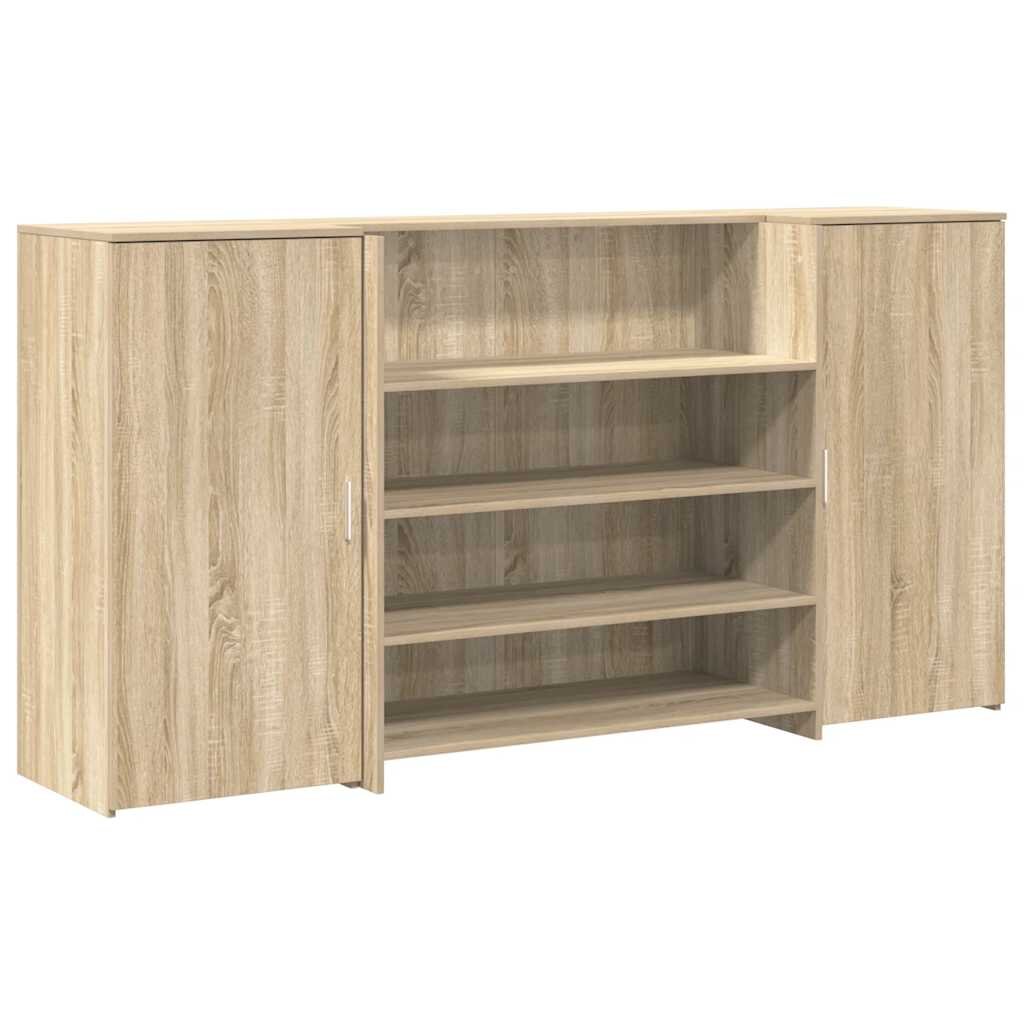 vidaXL Recepčný stôl dub sonoma 200x50x1035 cm kompozitné drevo
