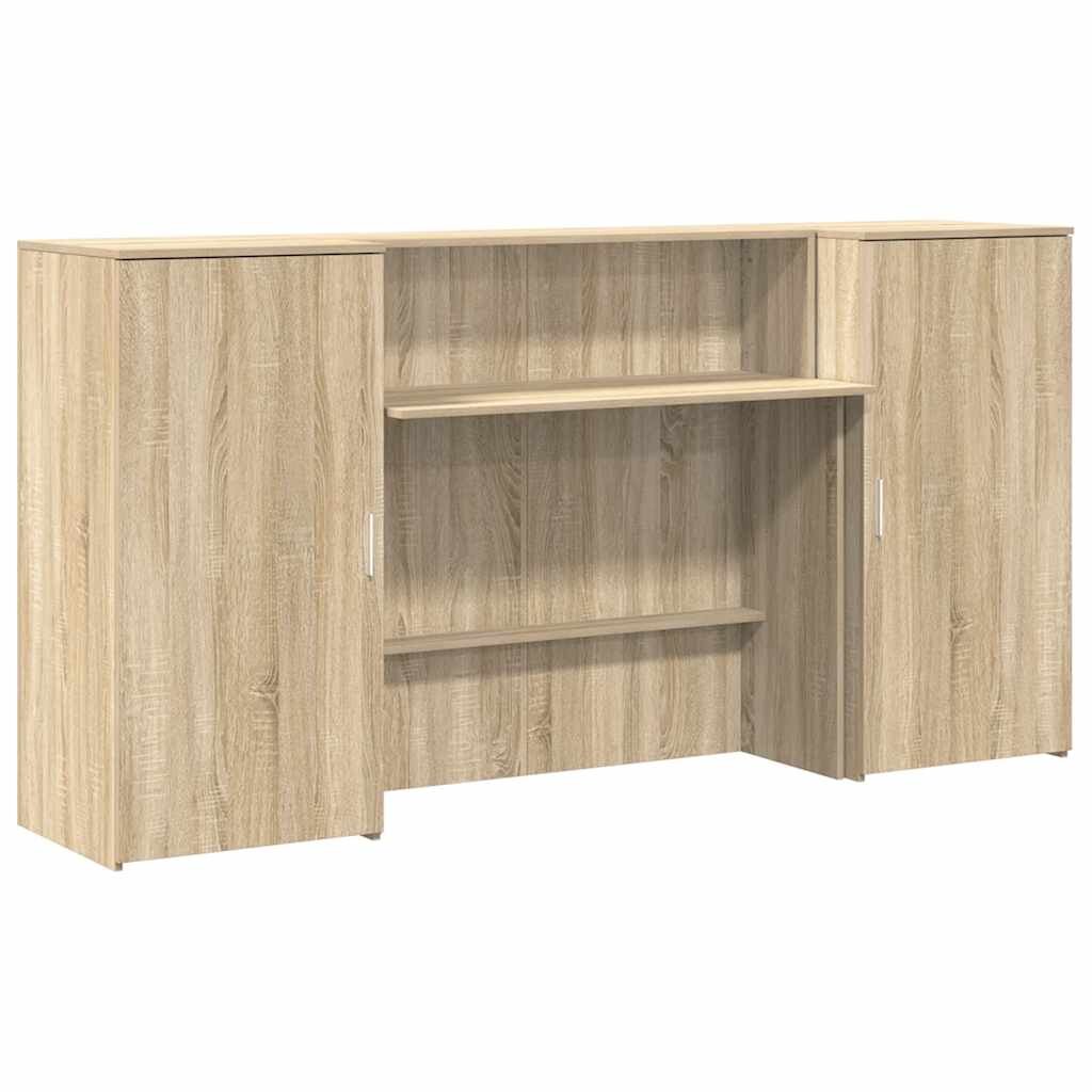 vidaXL Recepčný stôl dub sonoma 200x50x1035 cm kompozitné drevo