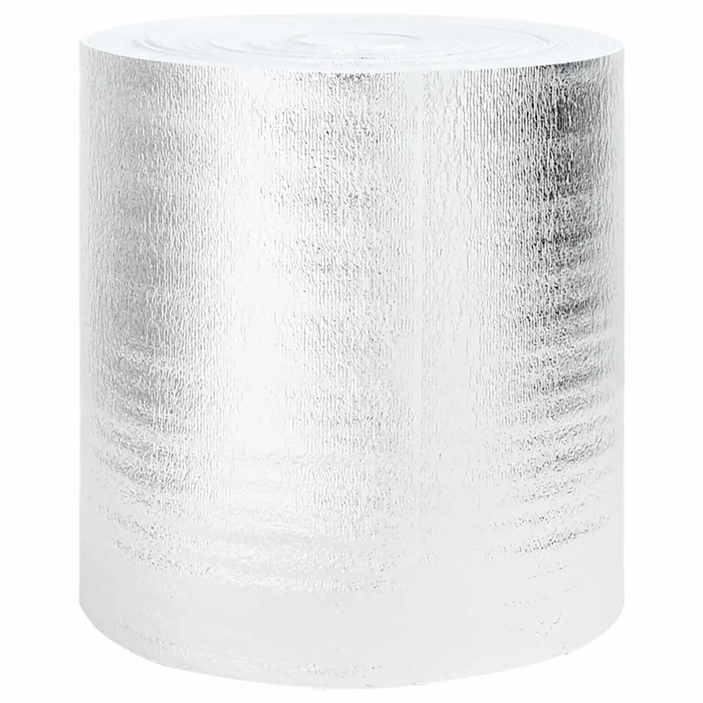 vidaXL Reflexná fólia za radiátor Strieborná 10 x 05 m Polyetylén