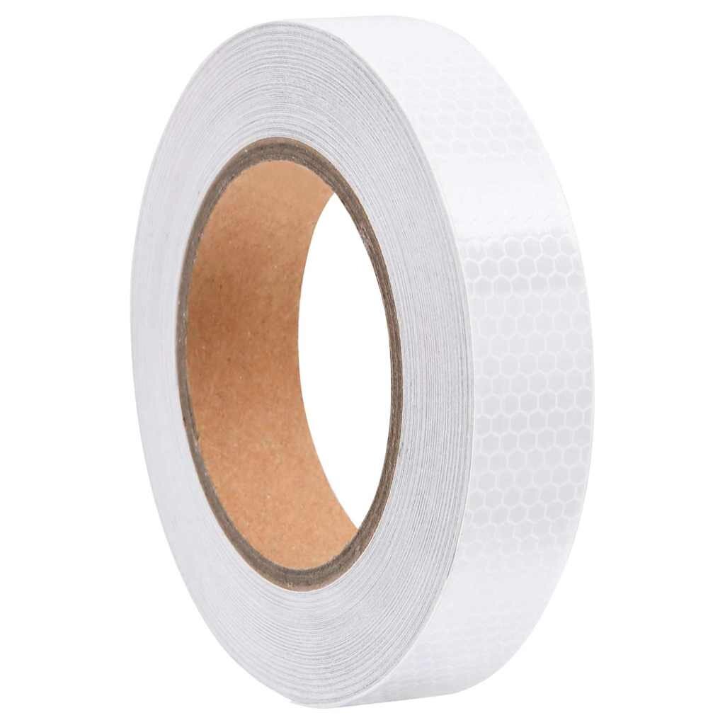 vidaXL Reflexná páska biela 25 cmx20 m PVC