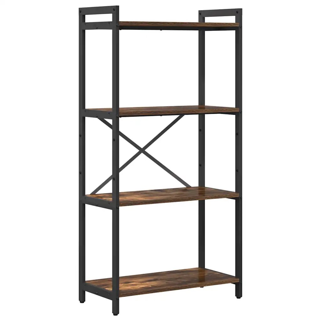 vidaXL Regál na knihy 60 x 30 x 120 cm Kompozitné drevo Dymová dub