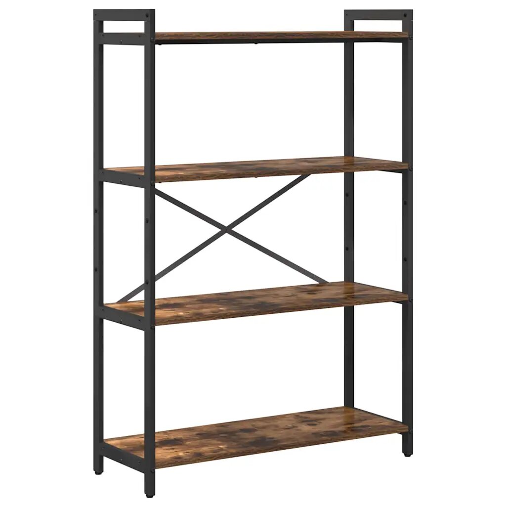vidaXL Regál na knihy 80 x 30 x 120 cm Kompozitné drevo Dymová dub