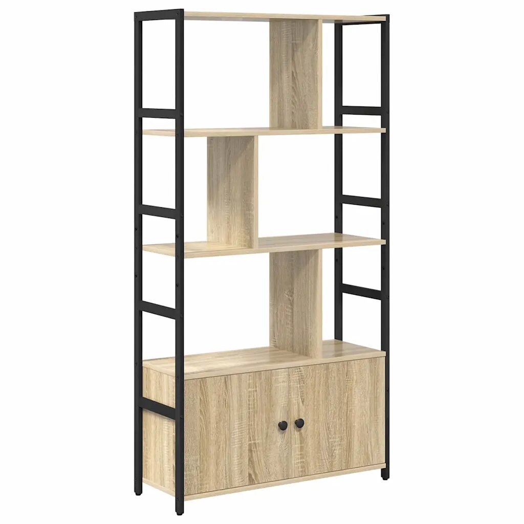vidaXL Regál na knihy 80 x 30 x 1555 cm Kompozitné drevo Sonoma dub